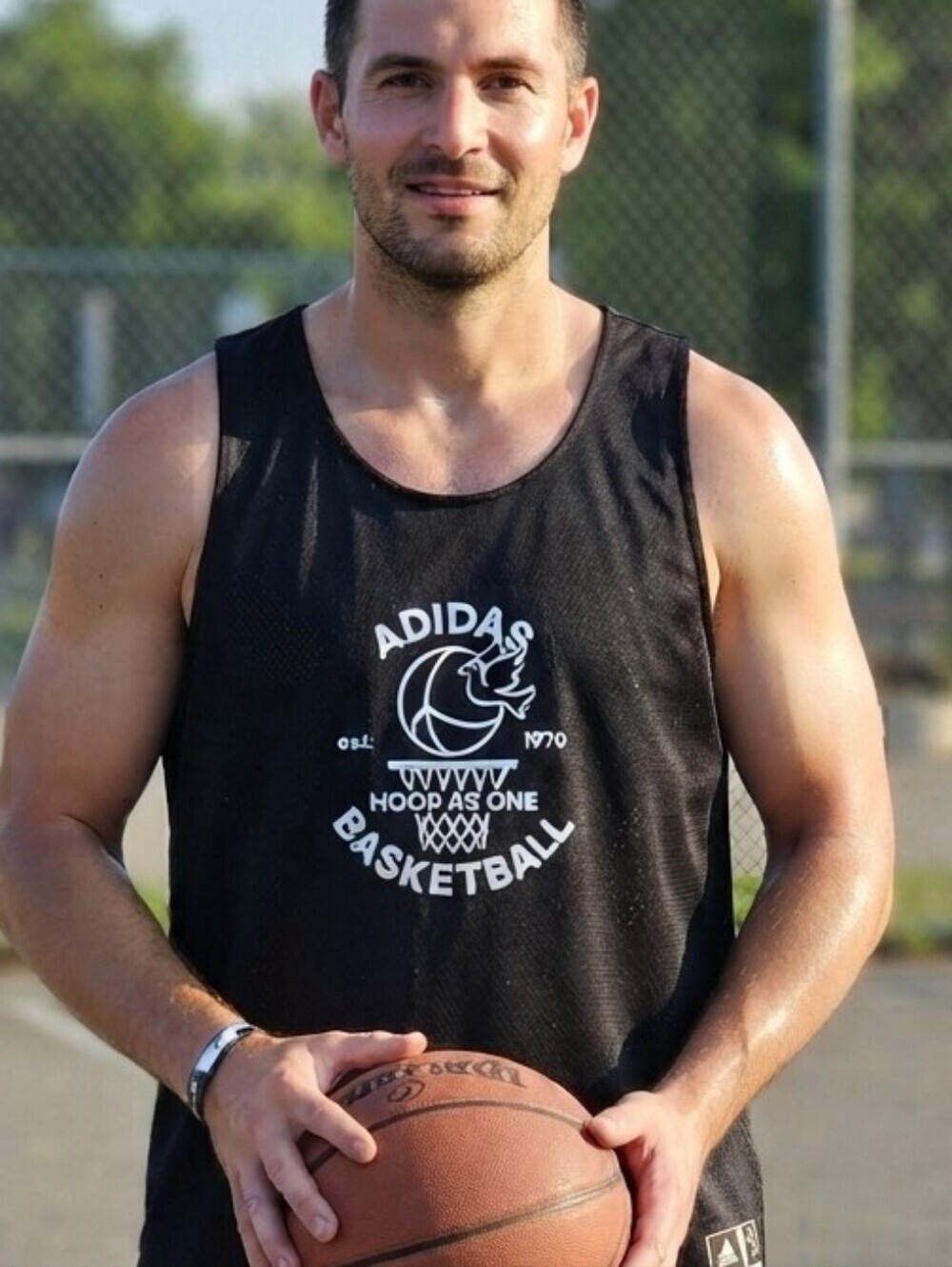 Adidas "Hoop As One" Basketball Tank Top - Black - Size XL